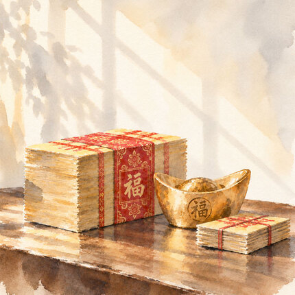 金紙／蓮花/金銀財寶
